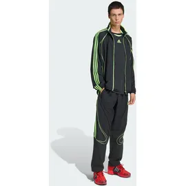 adidas Teamgeist Adicolor T-Shirt - Black / Signal Green - M