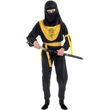 Fiori Paolo Flowers Paolo 61046 Drachen Ninja Jungen Kostüm (7-9 Jahre), Schwarz