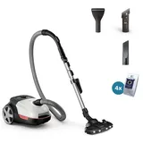 Philips 6000 series XD6122/12 Beutel, 900 W, Zylinder-Vakuum, Trocken, Staubbeutel, 4 l, HEPA, Micro - Schwarz/Weiß