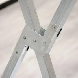 Eyepower Garderobenständer Klappbar 150 x 67 x 130 cm Silber