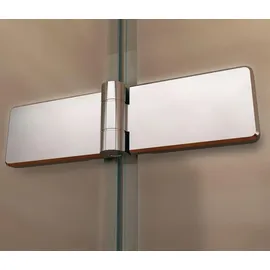 iflair i-flair Eckdusche mit Falttür rechts 75 x 85 cm silber Sicherheitsglas DK99