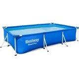 Bestway Steel Pro Frame Pool ohne Pumpe 300 x 201 x 66 cm, blau, eckig
