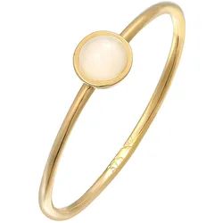 Elli PREMIUM Solitär Rosa Quarz Edelstein 375 Gelbgold Ringe   Damen 