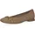 CAPRICE Ballerinas Bast Elegant, Braun (Bark Comb), 41