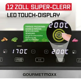 GOURMETmaxx Heißluftfritteuse AirGenius 10 l schwarz