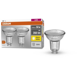 Osram 4099854045721 LED-Lampe 4,3 W GU10 PAR16 4,3W 2.700K 36° 2er-Set