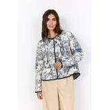 Soyaconcept "SC-CARLI 3", XL, navy combi, Web, Obermaterial: 100% Viskose, gemustert, hüftlang, Rundhals, Jacken Kurzjacke