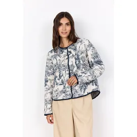 Soyaconcept "SC-CARLI 3", XL, navy combi, Web, Obermaterial: 100% Viskose, gemustert, hüftlang, Rundhals, Jacken Kurzjacke