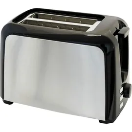 DESKI Toaster mit Aufsatz edelstahl/schwarz