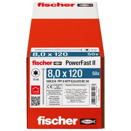 Fischer Holzbauschraube 8,0 x 120 50 Stück