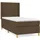 vidaXL Boxspringbett 100 x 200 cm Dunkelbraun