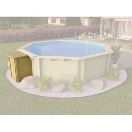 Karibu Technikbox braun 87x74x121 cm