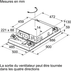 Neff I94CBS8W0 Deckenhaube 90 cm