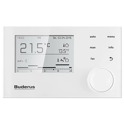 Buderus Logamatic EMS plus - RC310 witterungsgeführt - mit Außenfühler - Farbe weiß - 7738113410