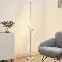 LUCANDE Edano Stehleuchte White/Chrome