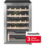 Hanseatic Weinkühlschrank "HWC20FCBH-2", Energieeffizienz: F, silber (schwarz), B:43cm H:69cm T:47cm, Weinkühlschränke, inkl. 3 Jahre Herstellergarantie