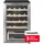 Hanseatic Weinkühlschrank "HWC20FCBH-2", Energieeffizienz: F, silber (schwarz), B:43cm H:69cm T:47cm, Weinkühlschränke, inkl. 3 Jahre Herstellergarantie