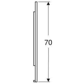 Geberit Option Plus 40x70cm, Alu elox., dir./ind. Beleucht.