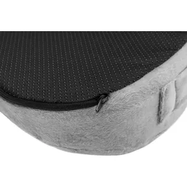 Powerton Orthopädisches Kissen, druckfeste Kunststoffspitze, ergonomisch, schwarz, Schaum mit Memory-Effekt,