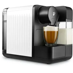 Tchibo Cafissimo `milk` Kapselmaschine Weiß für Kaffee, Espresso, Caffè Crema