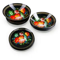 Posylka.de Tafelservice Geschirr-Set aus Glas für 6 Personen, 19-teilig,