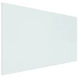 vidaXL Bodenschutzplatte Kaminofen Glasplatte Rechteckig 100 x 60 cm Funkenschutz Weiß