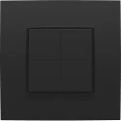 Niko Züblin 136-91004 Niko Dimmschalter für Hue System, Niko Intense matt black coated 13691004