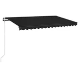 vidaXL Markise Automatisch 400x350 cm Anthrazit