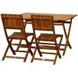 Siena Garden Falun SET Klappstuhl mit Tisch 5tlg J01339