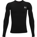 Under Armour HeatGear Armour langarm Trainingsshirt Jungen 001 black/white L 149-160 cm