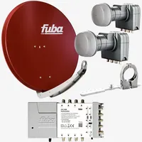 Fuba Sat Anlage 8 Teilnehmer - 2 Satelliten (z.B.