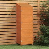 YEZIYIYFOB Geräteschuppen Braun 55x52x174,5 cm Massivholz Tanne Gartenschrank Gartenhaus Holz Gartenschrank Wetterfest GeräTeschuppen Holz Outdoor Schrank Gartenschrank FüR Den AußEnbereich