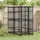 vidaXL Hundezwinger 1,84 m2 Stahl Schwarz