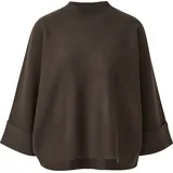 Comma, Strickponcho mit Stehkragen - braun - L