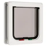 Cat Mate Manuelle Katzenklappe mit 4-Wege-Verriegelung - 235 weiß