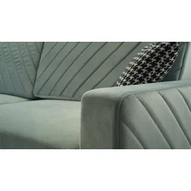 moeblo Schlafsofa CALIFORNIA – Sofa aus Samtstoff Couch für Wohnzimmer Sofagarnitur Polstersofa Wohnlandschaft Velours mit Bettfunktion, Bettkas...