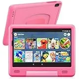 Kinder Tablet Android 13 Tablet 9 Zoll, 6GB RAM 128GB ROM/TF 1TB, Tablet Kinder Kindersicherung, Dual-Kamera HD/IPS, Kids Tablet 5G WiFi/ BT 5.0/ Netflix/ YouTube, Tablet für Kinder mit Hüllen,Rosa