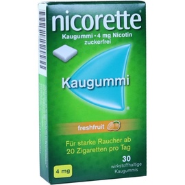 NICORETTE Freshfruit 4 mg Kaugummi 30 St.