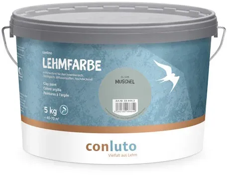 conluto Lehmfarbe Muschel - 5 kg Eimer