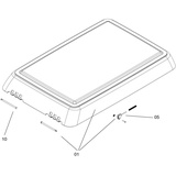 Dometic Midi Heki Style Glasrahmen komplett BG3280)