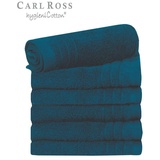 Carl Ross Gästehandtücher »HygieniCotton«, (6 St.), mit 2 Aufhängekordeln, blau