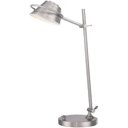 Spencer LED-Tischlampe in gebürstetem Nickel - Gebürstetes Nickel