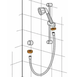 Otto Haas HAAS Gummi-Dichtung für Brauseschlauch, 12 x 19 x 2mm