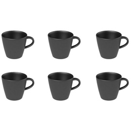Villeroy & Boch Manufacture Rock Espressotasse 6er Set schwarz