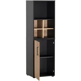 MÖBELPARTNER Aktenschrank Aino, 155719 schwarz 1 Fachboden 51,0 x 41,0 x 83,6 cm