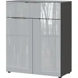 Germania Kommode Oakland, 3696-587 grafit, silber 83,0 x 42,0 x 102,0 cm