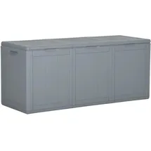 vidaXL Garten-Aufbewahrungsbox 270 L 44,5 x 51 cm Grau