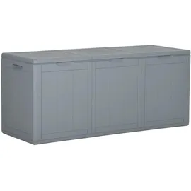 vidaXL Garten-Aufbewahrungsbox 270 L 44,5 x 51 cm Grau