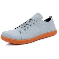 Treer Breite Barfußschuhe Herren, Einfarbig Barfussschuhe rutschfest Atmungsaktive Barfußschuhe Flache, Barfussschuhe Sommer Minimalistische Trekkingschuhe Wanderschuhe - 38 EU