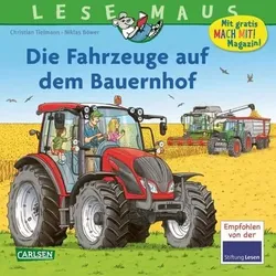 CARLSEN 108593 LESEMAUS 187: Die Fahrzeuge auf dem Bauernhof